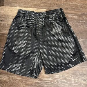 Nike Boys Black and White Athletic Shorts
